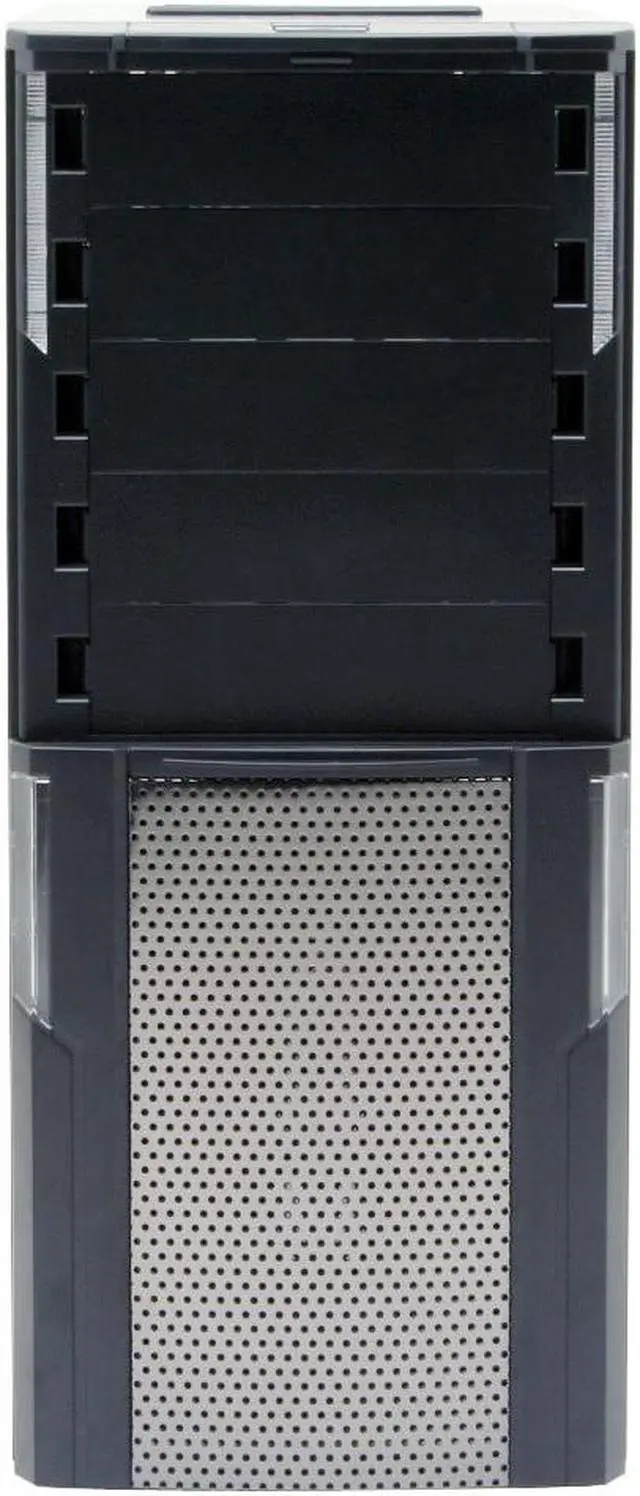 Alt view image 4 of 14 - XION Hydraulic XON-566TB Black with Blue LED Light Steel ATX Mid Tower Computer Case