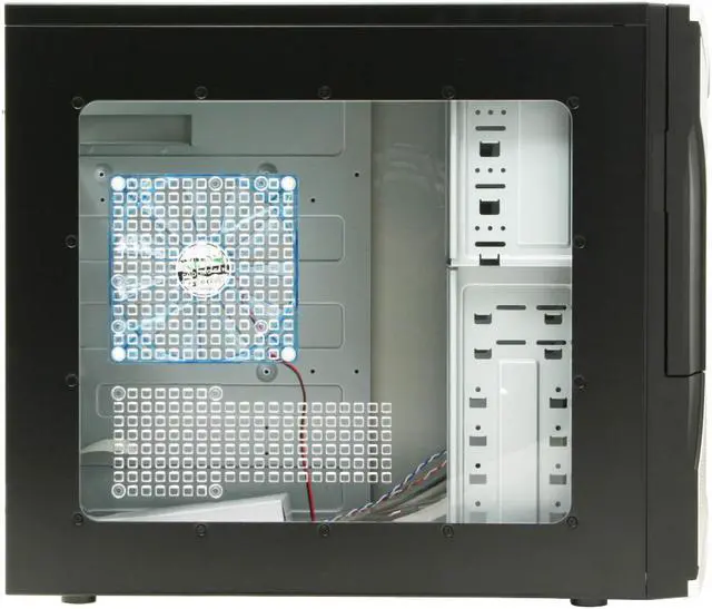 Alt view image 6 of 13 - XION Onyx XON-303 Black/Blue Steel ATX Mid Tower Computer Case