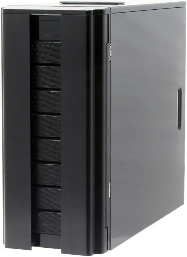 Alt view image 5 of 19 - XION Stacker XON-791B Black Steel Chassis with Aluminum Front Door ATX Mid Tower Computer Case