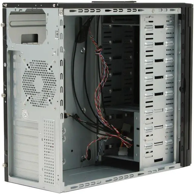 Alt view image 13 of 19 - XION Stacker XON-791B Black Steel Chassis with Aluminum Front Door ATX Mid Tower Computer Case