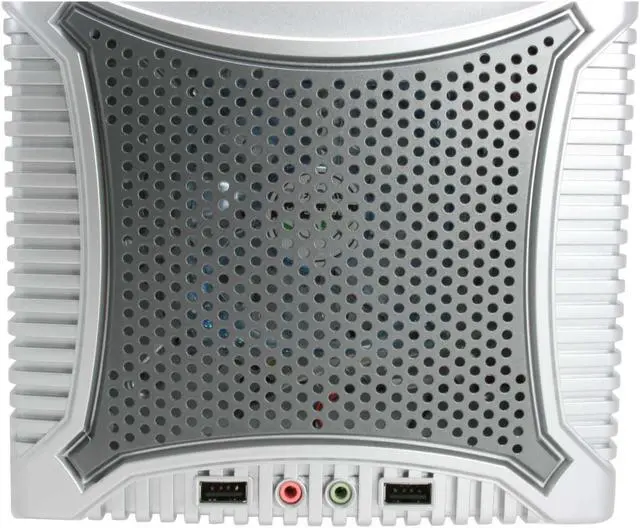 Alt view image 5 of 16 - XION Dazl XON-502 Silver with Blue LED Light Steel ATX Mid Tower Computer Case