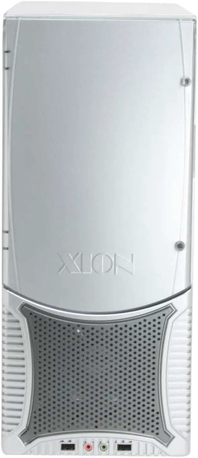 Alt view image 6 of 16 - XION Dazl XON-502 Silver with Blue LED Light Steel ATX Mid Tower Computer Case