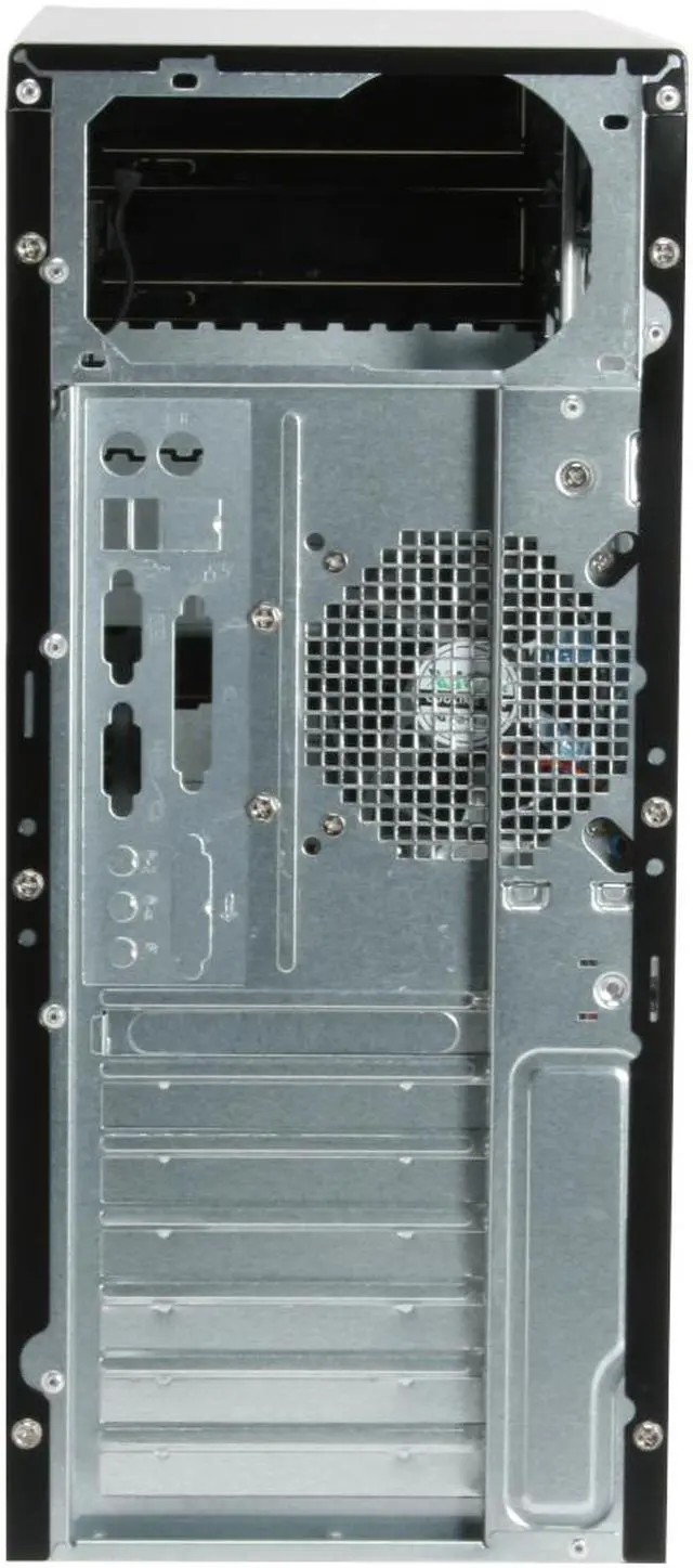 Alt view image 8 of 14 - XION Dazl XON-503 Black with Blue LED Light Steel ATX Mid Tower Computer Case