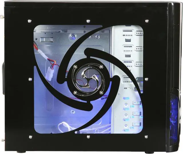Alt view image 5 of 13 - XION AXP 100 Gaming Series AXP100-001BK Black Steel ATX Mid Tower Computer Case