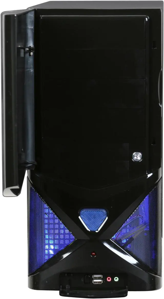 Alt view image 4 of 13 - XION AXP 100 Gaming Series AXP100-001BK Black Steel ATX Mid Tower Computer Case