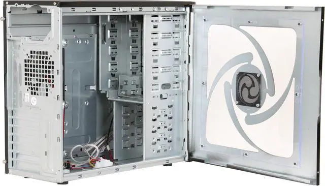 Alt view image 6 of 13 - XION AXP 100 Gaming Series AXP100-001BK Black Steel ATX Mid Tower Computer Case