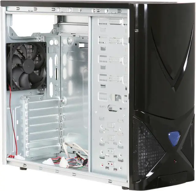 Alt view image 10 of 13 - XION AXP 100 Gaming Series AXP100-001BK Black Steel ATX Mid Tower Computer Case