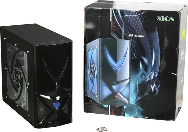 Alt view image 13 of 13 - XION AXP 100 Gaming Series AXP100-001BK Black Steel ATX Mid Tower Computer Case