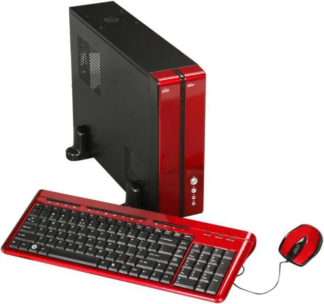 Main image of XION HTPC Series XON-810PCB-RD icro ATX / Mini ITX Slim Desktop Micro ATX Media Center / HTPC Case w/ 450W Power Supply