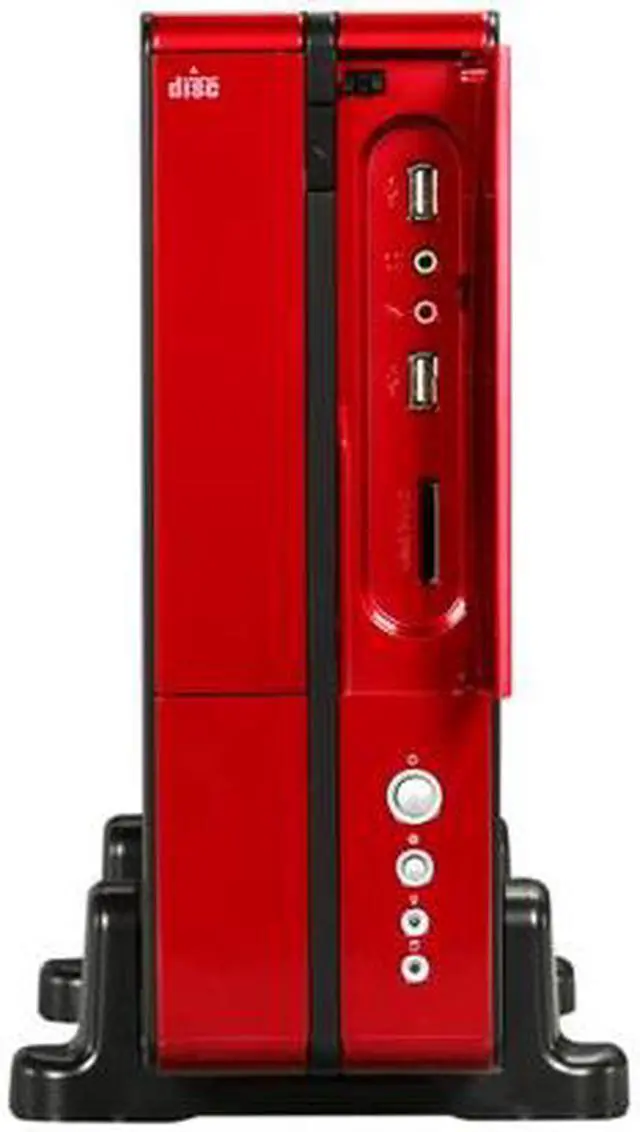 Alt view image 2 of 8 - XION HTPC Series XON-810PCB-RD icro ATX / Mini ITX Slim Desktop Micro ATX Media Center / HTPC Case w/ 450W Power Supply