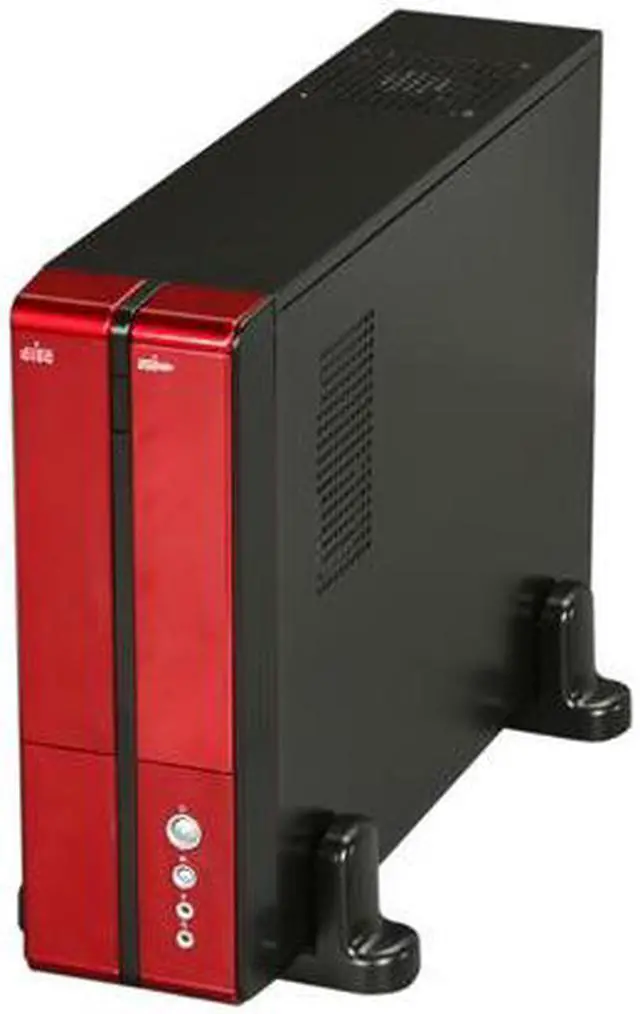 Alt view image 3 of 8 - XION HTPC Series XON-810PCB-RD icro ATX / Mini ITX Slim Desktop Micro ATX Media Center / HTPC Case w/ 450W Power Supply