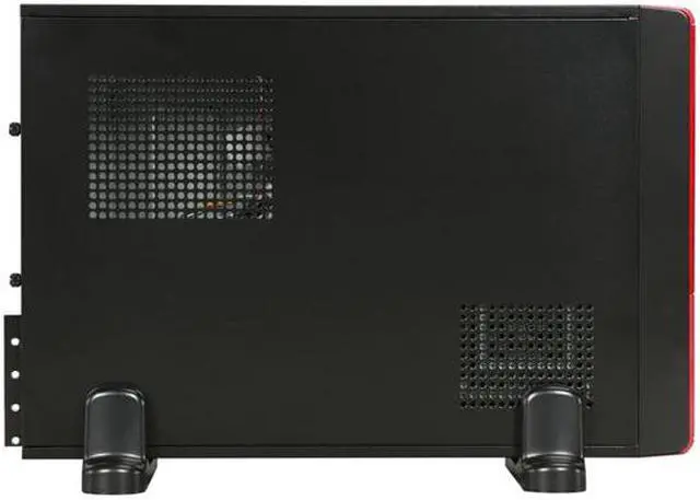 Alt view image 4 of 8 - XION HTPC Series XON-810PCB-RD icro ATX / Mini ITX Slim Desktop Micro ATX Media Center / HTPC Case w/ 450W Power Supply