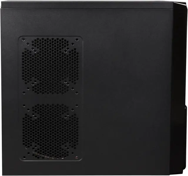 Alt view image 4 of 9 - XION XON-180 Meshed Black/Red Steel ATX Mid Tower Computer Case