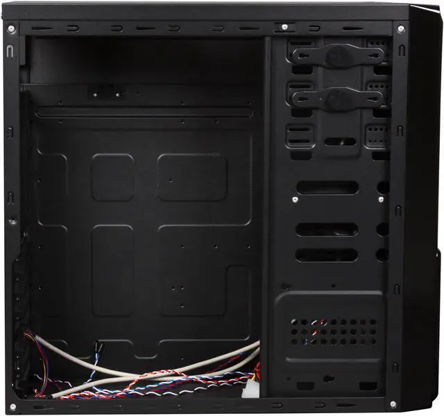 Alt view image 6 of 9 - XION XON-180 Meshed Black/Red Steel ATX Mid Tower Computer Case