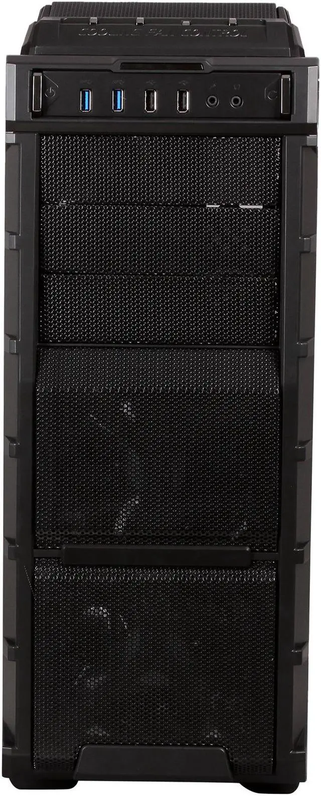 Alt view image 2 of 10 - XION Gaming Series XON-980-BK Black with RED LED Light Steel / Plastic ATX Mid Tower Computer Case