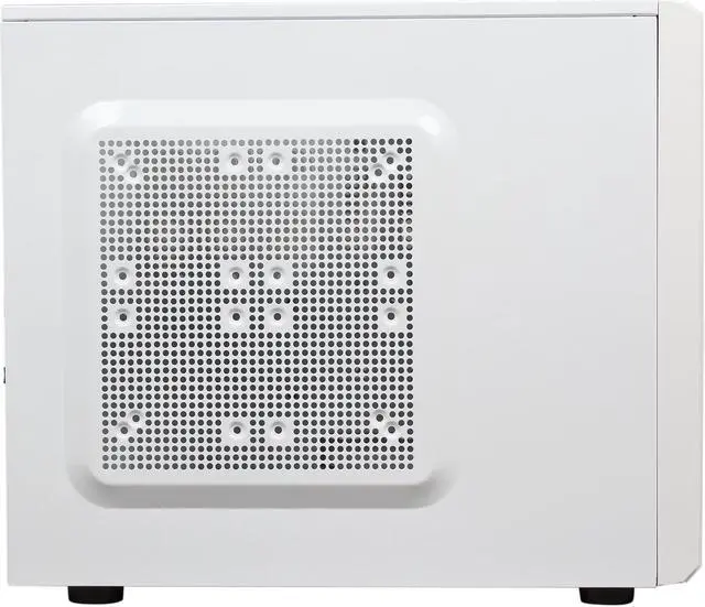 Alt view image 4 of 9 - XION XON-560 mATX/ ITX Meshed Mini Tower Case, USB 3.0, White/Blue LED