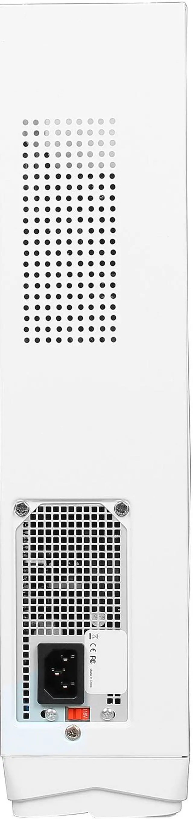 Alt view image 8 of 10 - XION XON-720P mATX/ ITX Slim Desktop Case, USB 3.0, 5 in 1 Card-reader, 300W PSU, White_