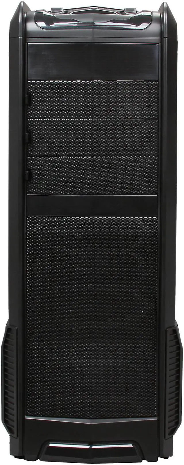 Alt view image 3 of 12 - XION XION Gaming Series XON-985-BK Black with BLUE LED Light Steel/ Plastic, Meshed Front Panel design. ATX Mid Tower Computer Case