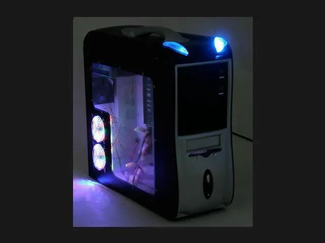 Alt view image 16 of 16 - ATRIX CSCI-L8005-C43 Black/Silver Steel ATX Mid Tower Computer Case 400W Power Supply