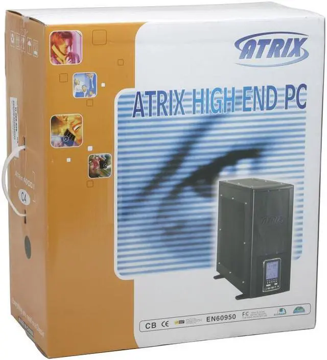 Alt view image 15 of 15 - ATRIX CSCI-A9001-C4 Black SECC steel sheeting FCC class CB&CE approved ATX Mid Tower Computer Case