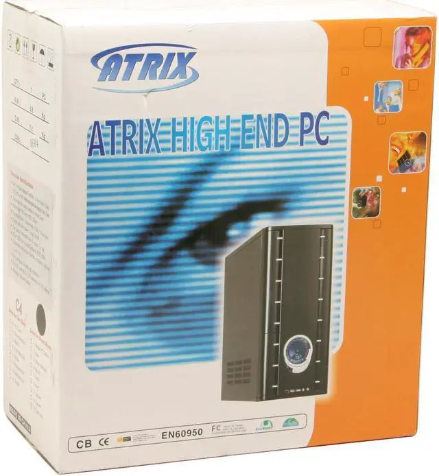 Alt view image 12 of 12 - ATRIX CSCI-A9003-C4 Black SECC steel ATX Mid Tower Computer Case