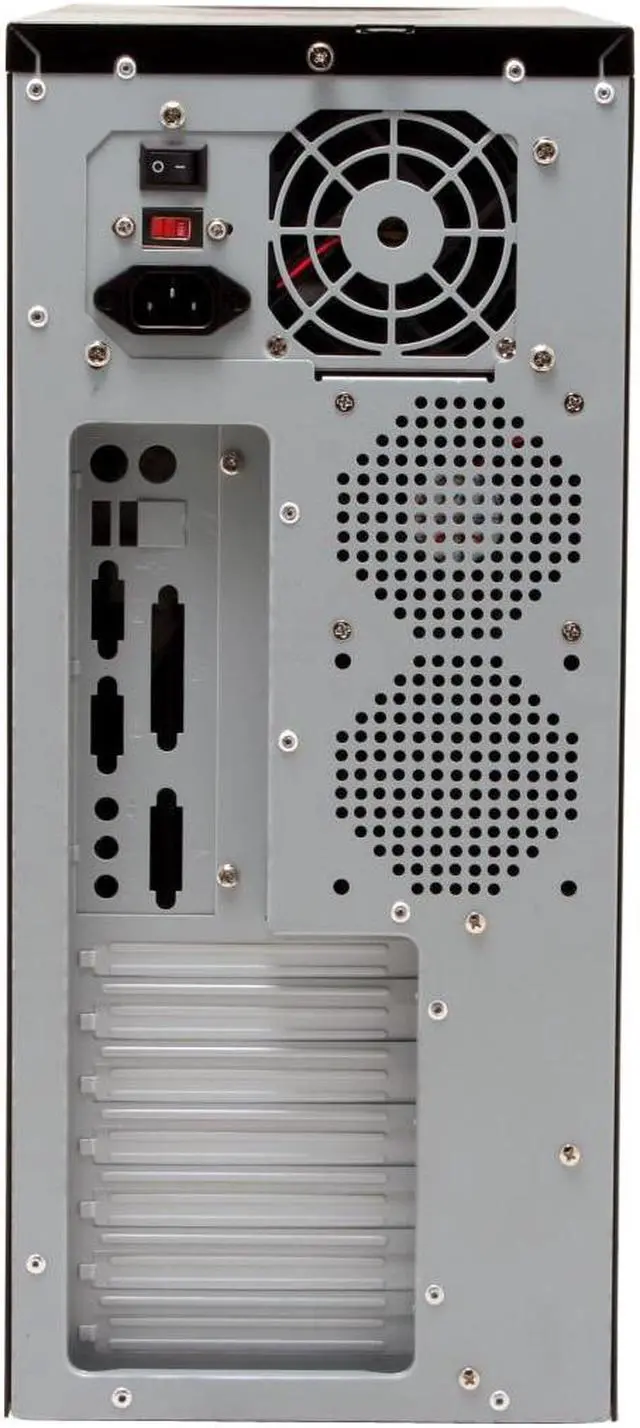 Alt view image 8 of 11 - ATRIX CSCI-C8040-C43 Black/Silver SECC steel ATX Mid Tower Computer Case 480W Power Supply