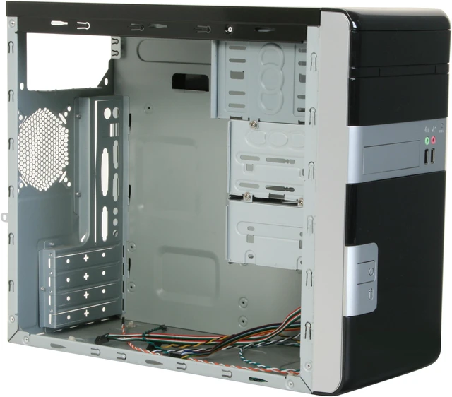 Computer Atrix ATRIX CSCI-M6008-C34 Black / Silver Computer Case - Newegg.com