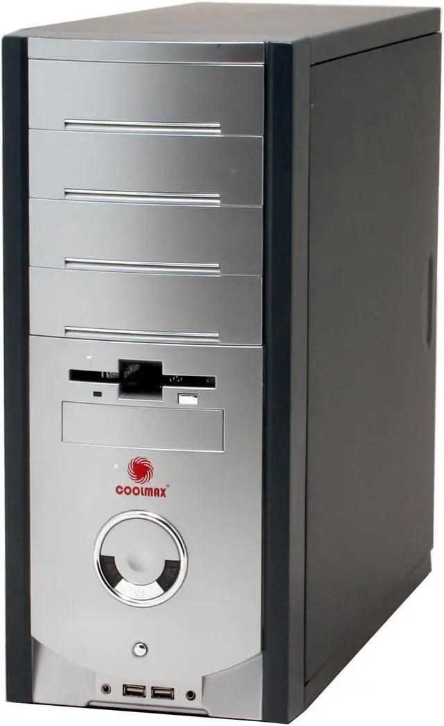 Alt view image 2 of 12 - COOLMAX CV-580-Gray Gray 0.6mm Steel/ ABS ATX Mid Tower Computer Case