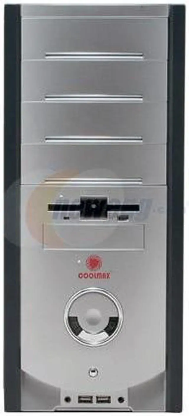 Alt view image 3 of 12 - COOLMAX CV-580-Gray Gray 0.6mm Steel/ ABS ATX Mid Tower Computer Case