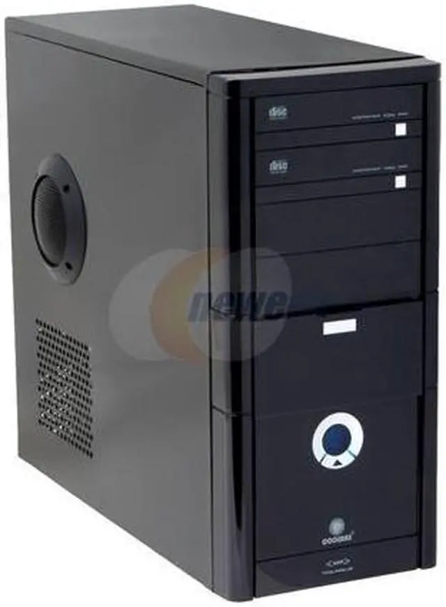 Main image of COOLMAX CS-480-Black W/O PSU Black Steel / Plastic ATX Mid Tower Computer Case
