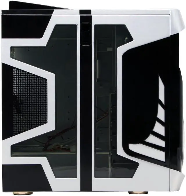 Alt view image 5 of 12 - ABS Nighthawk Silver/ Black Aluminum ATX Mid Tower Computer Case