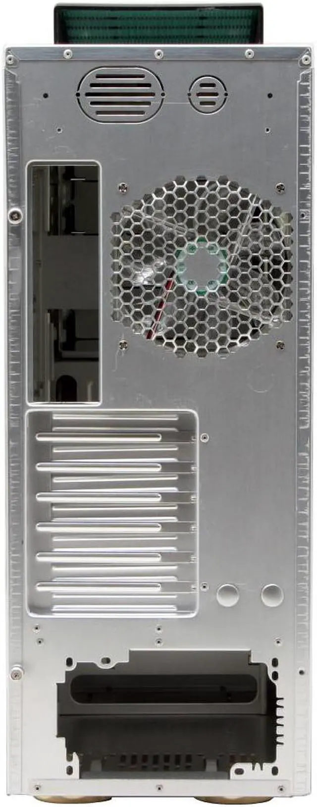 Alt view image 6 of 12 - ABS Nighthawk Silver/ Black Aluminum ATX Mid Tower Computer Case