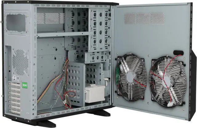 Alt view image 6 of 13 - ABS Aplus ABS-CS-Monolith Black SECC Steel ATX Full Tower Computer Case