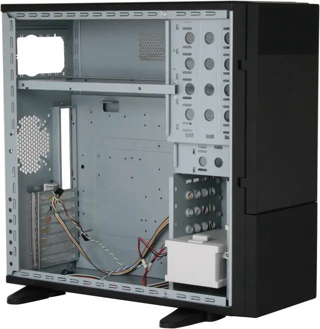 Alt view image 9 of 13 - ABS Aplus ABS-CS-Monolith Black SECC Steel ATX Full Tower Computer Case