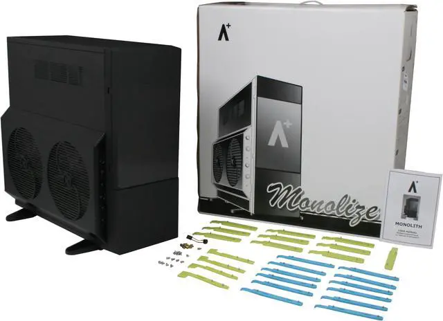 Alt view image 13 of 13 - ABS Aplus ABS-CS-Monolith Black SECC Steel ATX Full Tower Computer Case