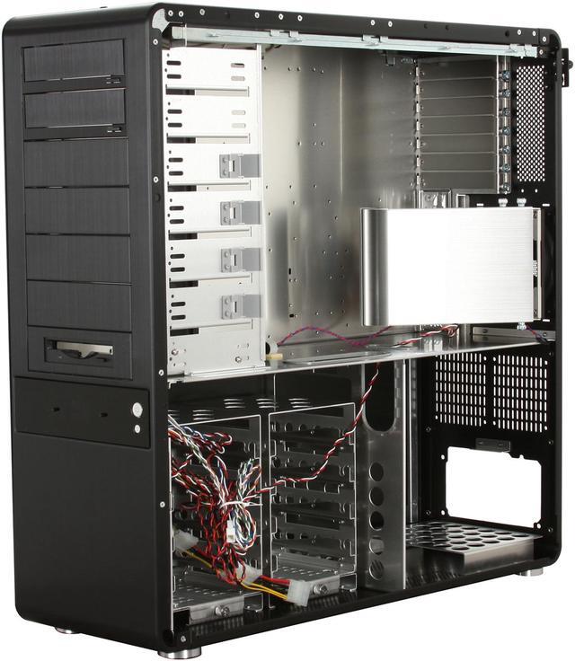 Alt view image 8 of 11 - ABS Aplus ABS-Black Pearl Black Aluminum ATX Full Tower Computer Case