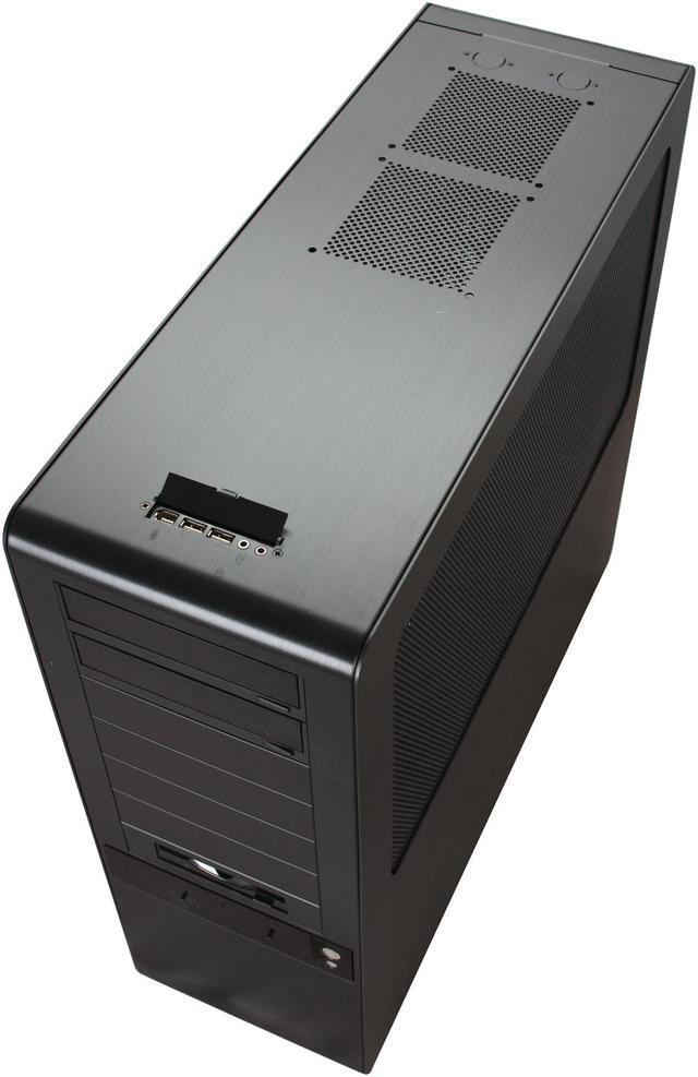 Alt view image 9 of 11 - ABS Aplus ABS-Black Pearl Black Aluminum ATX Full Tower Computer Case