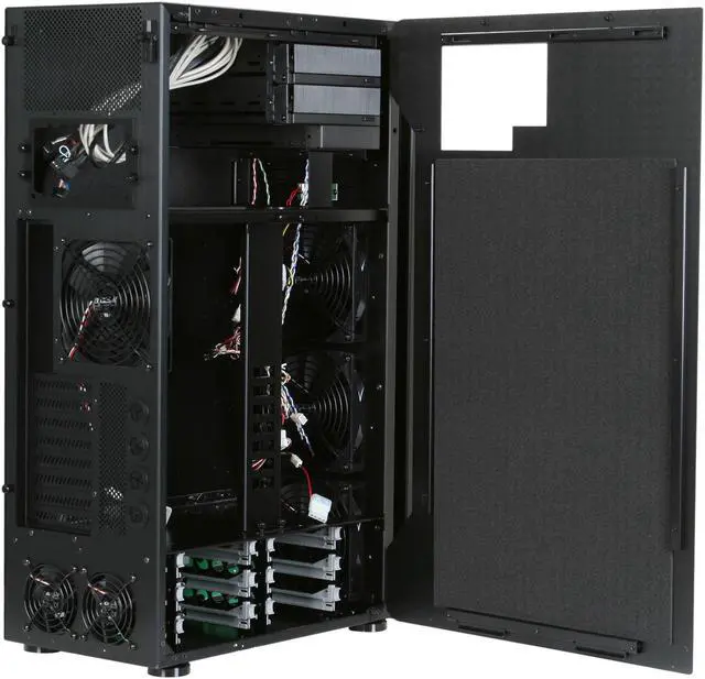 Alt view image 5 of 10 - ABS Canyon 695 4 x140mm Fan Multiple Heat Zones Aluminum Super Full Tower Computer Case