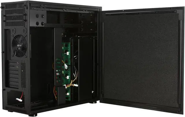 Alt view image 6 of 11 - ABS TIGAS Full Black Anodized Aluminum Super Full Tower Computer Case, Front Access 10x Hot-Swappable SATA/SAS HDD with independent Power Switch