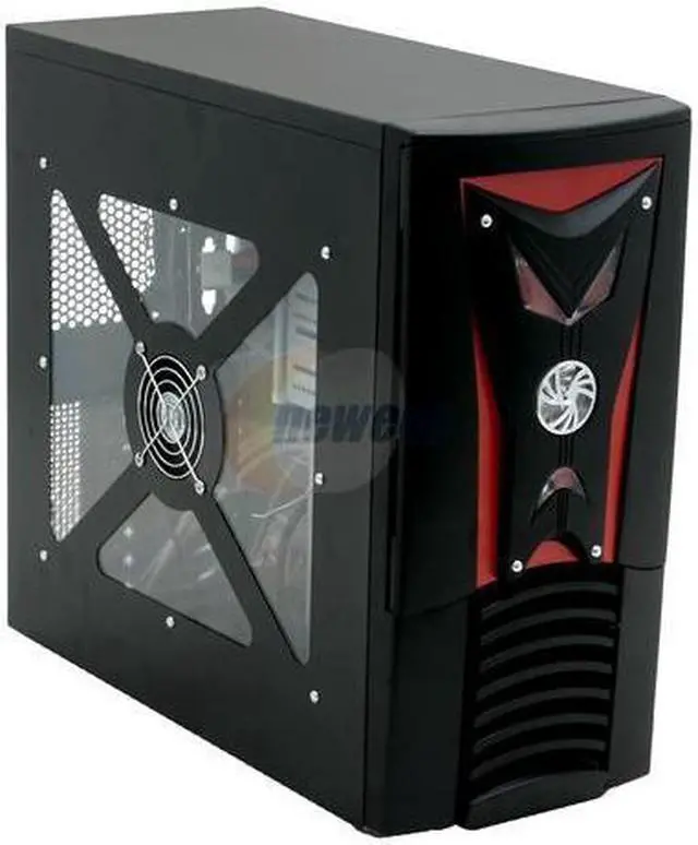 Main image of JPAC X BK Black Steel ATX Mid Tower Computer Case 500W Power Supply