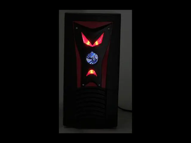 Alt view image 12 of 13 - JPAC X BK Black Steel ATX Mid Tower Computer Case 500W Power Supply