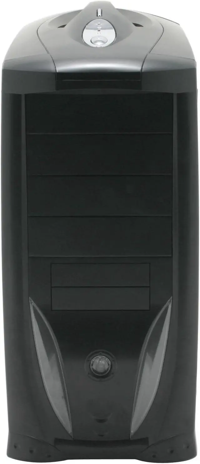 Alt view image 4 of 17 - JPAC 416 Black Steel ATX Mid Tower Computer Case 500W Power Supply