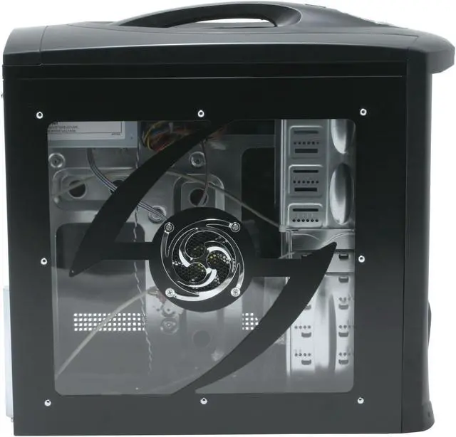 Alt view image 7 of 17 - JPAC 416 Black Steel ATX Mid Tower Computer Case 500W Power Supply