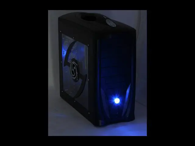Alt view image 16 of 17 - JPAC 416 Black Steel ATX Mid Tower Computer Case 500W Power Supply