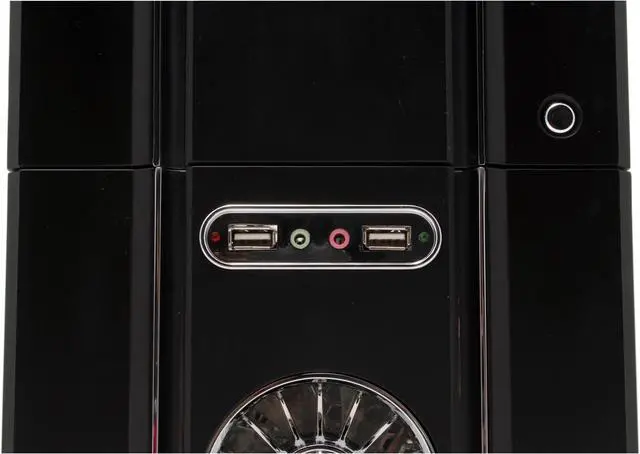 Alt view image 6 of 16 - JPAC TwisterII 480 Black Steel ATX Mid Tower Computer Case 500W Power Supply