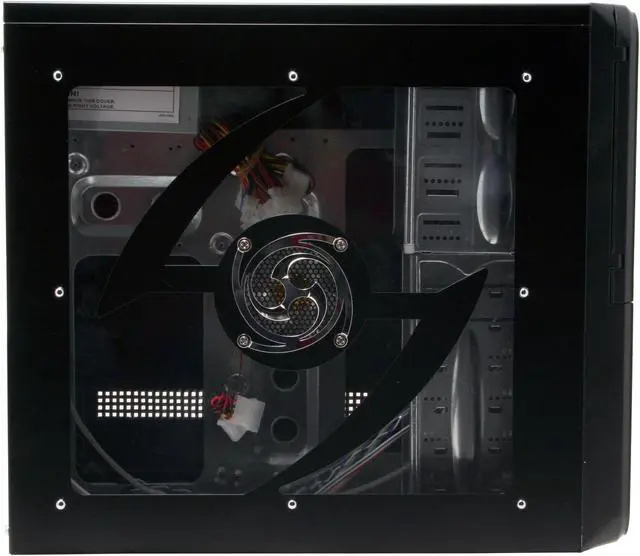Alt view image 7 of 16 - JPAC TwisterII 480 Black Steel ATX Mid Tower Computer Case 500W Power Supply