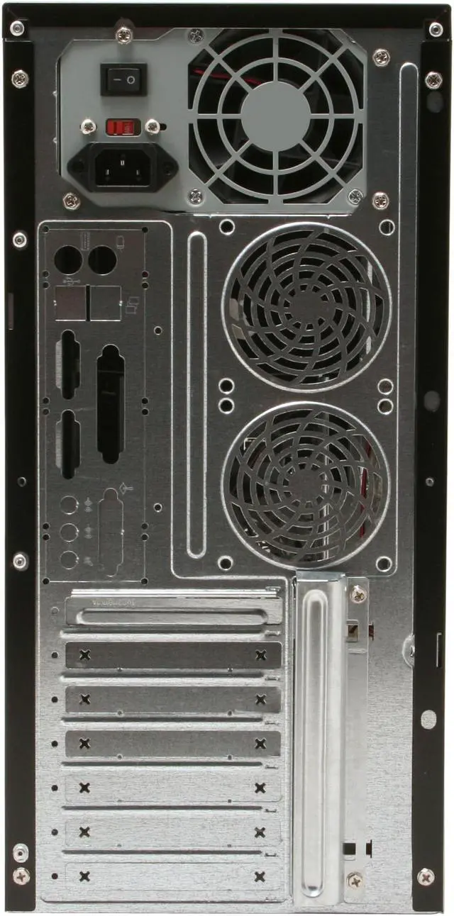 Alt view image 13 of 16 - JPAC TwisterII 480 Black Steel ATX Mid Tower Computer Case 500W Power Supply