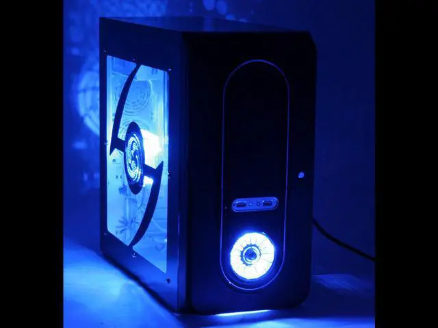 Alt view image 15 of 16 - JPAC TwisterII 480 Black Steel ATX Mid Tower Computer Case 500W Power Supply
