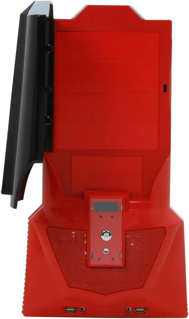 Alt view image 5 of 14 - JPAC COBBPS Black / Red Steel ATX Mid Tower Computer Case 500W Power Supply