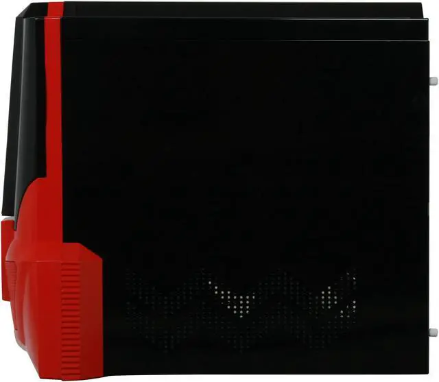 Alt view image 12 of 14 - JPAC COBBPS Black / Red Steel ATX Mid Tower Computer Case 500W Power Supply